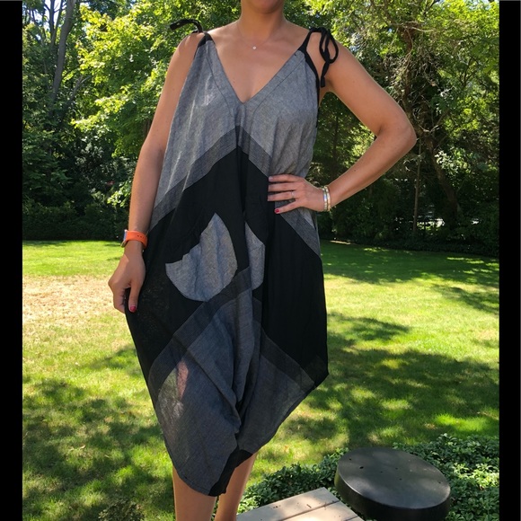 Easy Living OSFA crop pant black/grey jumpsuit - Picture 2 of 12